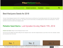 Tablet Screenshot of bestmarijuanaseeds.com